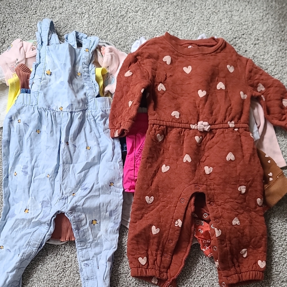 Bundle 12-18 Baby Romper, Jumpsuits, Shorts And Onesie Bundle